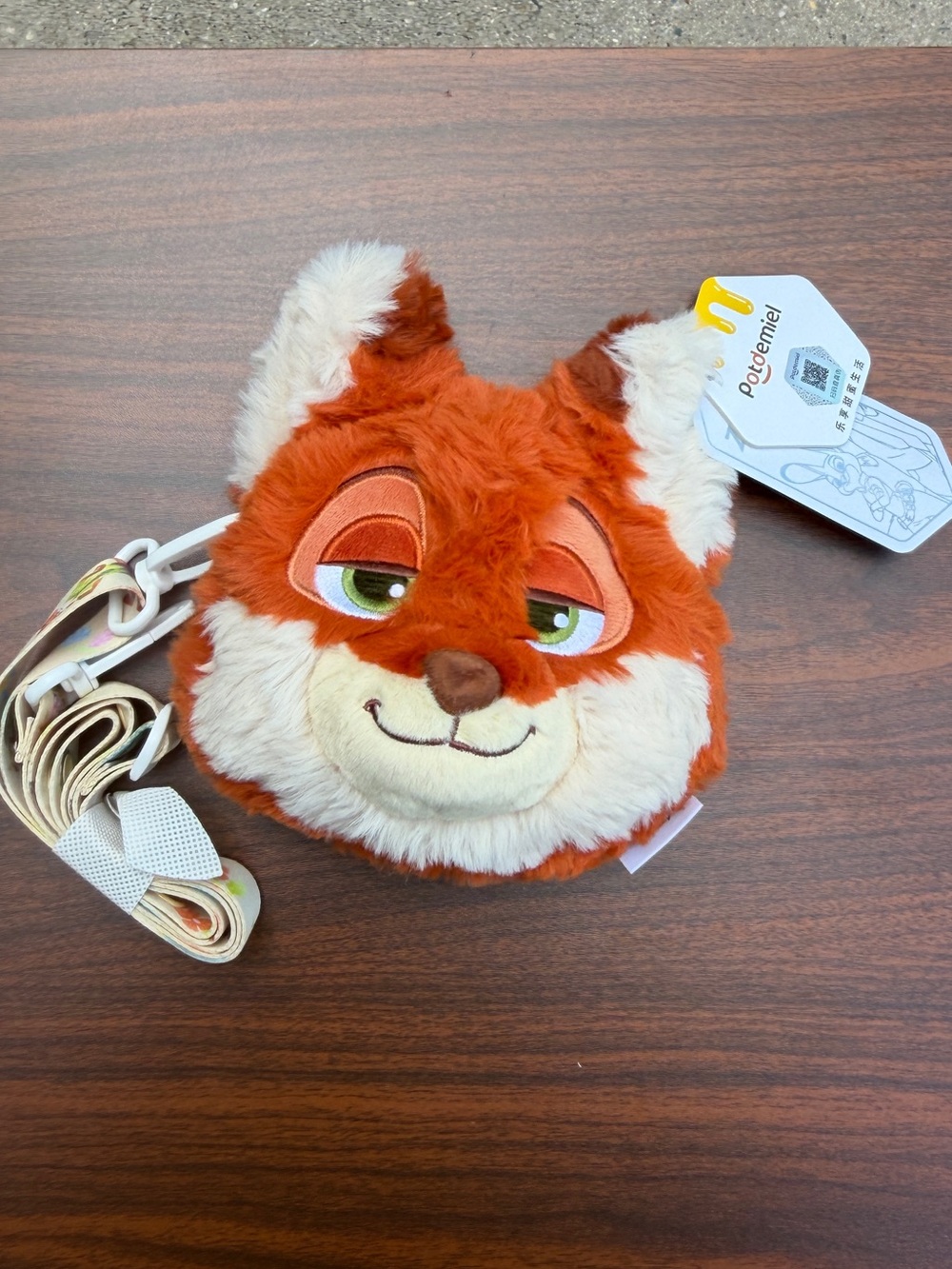 Brand New With Tags – Disney Zootopia Nick Wilde Plush Crossbody Bag